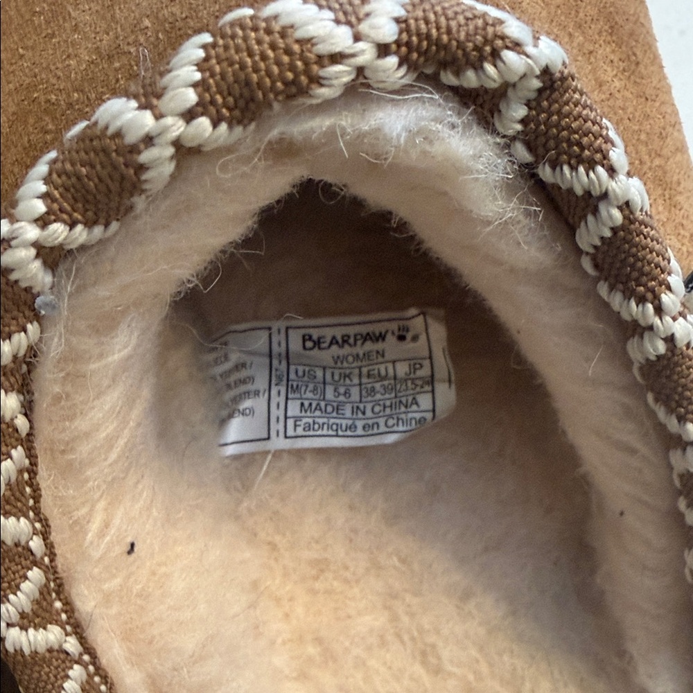 BearPaw Tan Suede Slippers - Picture 6 of 7